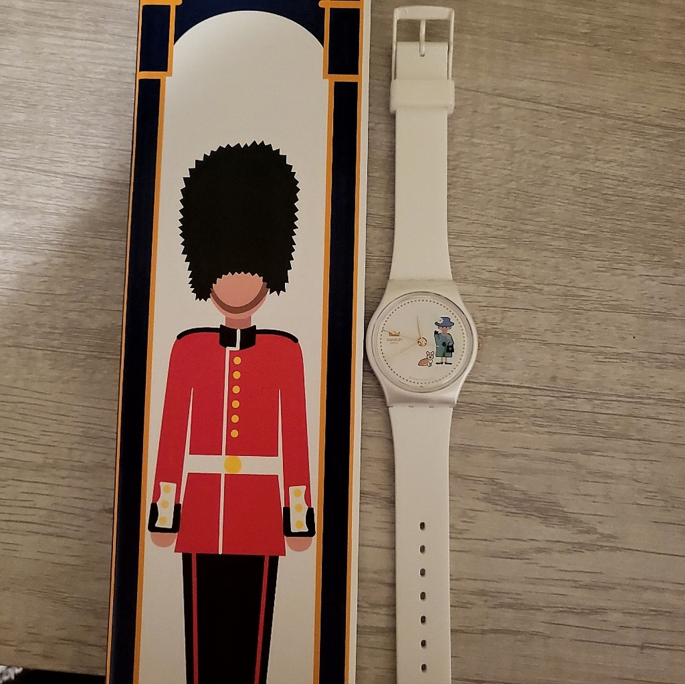 Jubilee Queen Elizabeth Swatch watch